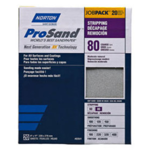 NORTON PROSAND 02641 9" X 11" P80 PREMIUM SANDING SHEETS COARSE JOB PACK 20PK