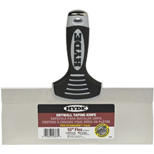 HYDE 09363 10" PRO STAINLESS TAPE KNIFE ALUMINUM FLAT BACK HAMMER HEAD END