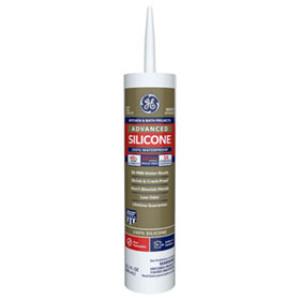 GE 5070 2812565 10.1 OZ WHITE ADVANCED SILICONE II KITCHEN & BATH SEALANT