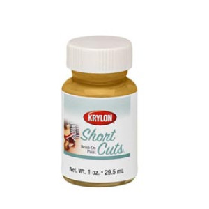 KRYLON KSCB001 1 OZ SHORT CUTS GOLD LEAF BRUSH-ON HOBBY PAINT
