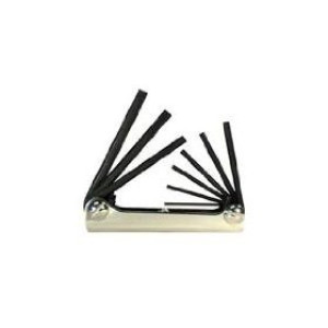 EKLIND 20911 5/64 - 1/4 CLASSIC FOLD-UP 9PC HEX INCH SET