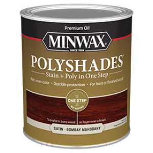MINWAX 61380444 380 POLYSHADES SATIN BOMBAY MAHOGANY STAIN
