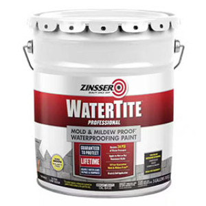 ZINSSER WATERTITE 5000 MOLD & MILDEW-PROOF WATERPROOFING PAINT OIL-BASE