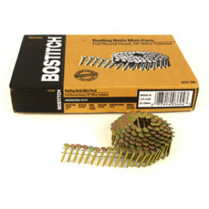 BOSTITCH CR3DGAL COIL ROOFING NAIL 1-1/4" SMOOTH GALVANIZED 7.2M/BOX