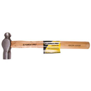 G-FORCE 21100 16 OZ BALL PEIN HAMMER HICKORY WOOD HANDLE