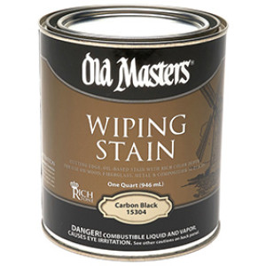 OLD MASTERS 15304 CARBON BLACK WIPING STAIN