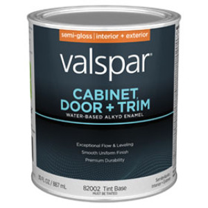 VALSPAR 82002.005 CABINET, DOOR&TRIM S/G TINT BASE WATER-BASED ALKYD ENAMEL