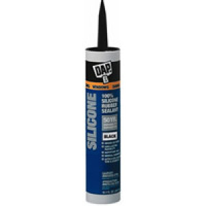 DAP 08642 9.8 OZ BLACK WINDOW & DOOR 100% SILICONE RUBBER SEALANT 50 YEAR