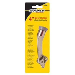 G-FORCE 43094 4" DIE CAST SATIN NICKEL DOOR HOLDER CARDED