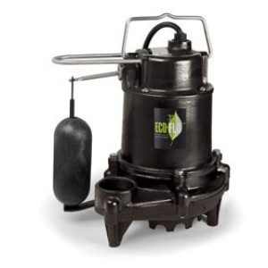 ECO-FLO EFSA50 1/2 HP PRO STYLE H/D CAST IRON SUMP PUMP 5100 GPH VERTICAL SWTH
