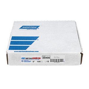 NORTON 68456 9" MESH POWER CERAMIC DISCS 100 GRIT 15PK BULK UPC BARCODED
