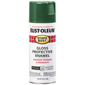 RUST-OLEUM STOPS RUST 7738830 12 OZ GLOSS PROTECTIVE ENAMEL HUNTER GREEN SPRAY