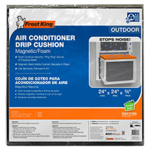 FROST KING ACC24 53172 24" X 24" X 3/4" AIR CONDITIONER DRIP CUSHION BLACK
