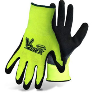 BOSS B31282-M MEDIUM TACTILE GRIP HI-VIZ POLY KNIT LATEX PALM GLOVE