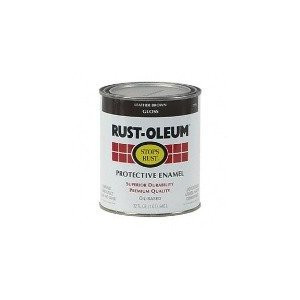 RUST-OLEUM STOPS RUST 7775502 GLOSS PROTECTIVE ENAMEL LEATHER BROWN
