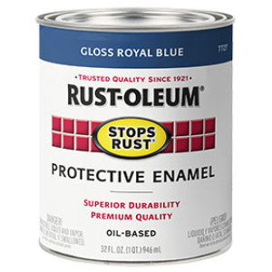RUST-OLEUM STOPS RUST 7727502 GLOSS PROTECTIVE ENAMEL ROYAL BLUE