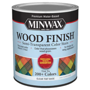 MINWAX 117200000 WATER BASED FINISH SEMI-TRANS COLOR STAIN CLEAR TINT BASE