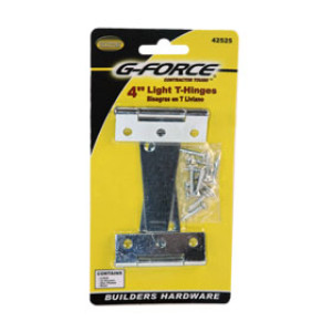 G-FORCE 42535 6" HEAVY TEE HINGE ZINC PLATED PAIR