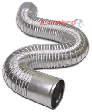 LAMBRO 296 6" X 8' FLEXIBLE ALUMINUM DUCT HOSE - ONE END CRIMPED