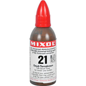 MIXOL S/21 20 ML LW-OXIDE-TYPE OXIDE TERRA BROWN UNIVERSAL TINTING PASTE