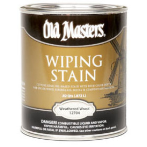 OLD MASTERS 12704 WEATHERED WOOD WIPING STAIN