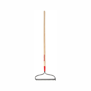 AMES 63141 RAZOR-BACK 15 TINE BOW RAKE FORGED STEEL HEAD 66" HARDWOOD HANDLE