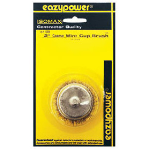 EAZYPOWER 87109 2" COARSE MOUNTED WIRE WHEEL CUP BRUSH 1/4" SHANK