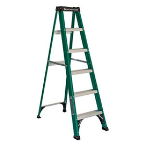 LOUISVILLE LADDER FS4005 5' TYPE II FIBERGLASS STEPLADDER 225 LB RATING