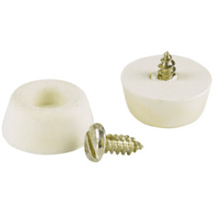 SHEPHERD 9131 SURFACE GARD 7/8" SCREW OFF WHITE RUBBER BUMPER (4CD)