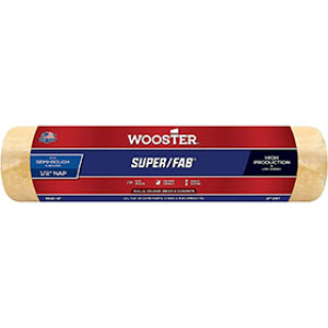 WOOSTER SUPER/FAB R240-12 12" X 1/2" GOLDEN YELLOW KNIT PAINT ROLLER COVER