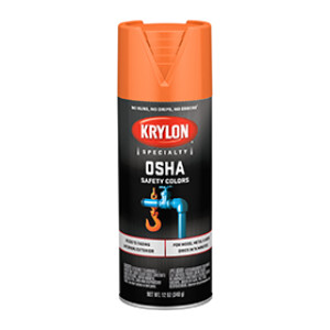 KRYLON K02410777 2410 OSHA SAFETY ORANGE SPRAY PAINT 12 OZ