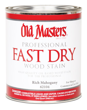 OLD MASTERS 62104 RICH MAHOGANY RICH TONE FAST DRY WOOD STAIN