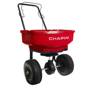 CHAPIN MFG 81000A 80 LB RESIDENTIAL TURF SPREADER 10" PNEUMATIC TIRES U-HANDLE