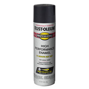 RUST-OLEUM PROFESSIONAL 239107 HIGH PERFORMANCE ENAMEL SEMI GLOSS BLACK 15 OZ