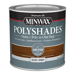 MINWAX 214964444 496 POLYSHADES GLOSS HONEY WOOD STAIN