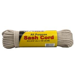 G-FORCE 28117 #10 X 100' COTTON/POLY BLENDED SASH CORD(2 ROLLS OF 100' CONNECT
