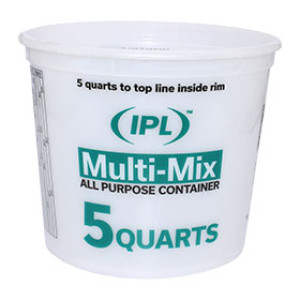 IPL 1045181 CLEAR 10M3 5 QUART MULTI-MIX ALL PURPOSE CONTAINER