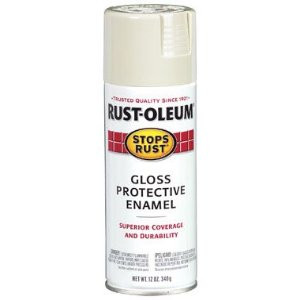 RUST-OLEUM STOPS RUST 7770830 12 OZ GLOSS PROTECTIVE ENAMEL ALMOND SPRAY PAINT