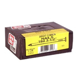 PRIME SOURCE 16C1-16D 3-1/2" BRIGHT COMMON NAILS 1 LB 13202