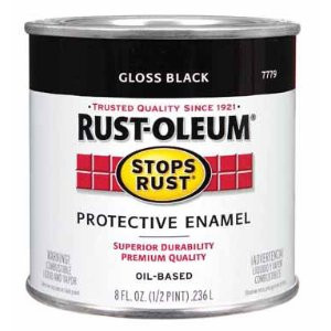 RUST-OLEUM STOPS RUST 7779730 GLOSS PROTECTIVE ENAMEL BLACK