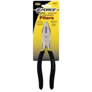 G-FORCE 21242 8" LINESMAN'S PLIERS ERGO GRIP HANDLE