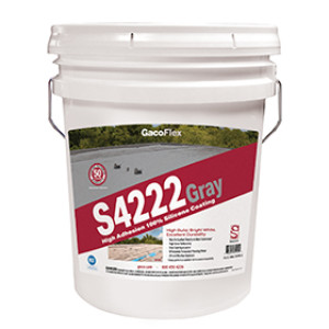 GACO S4222-5 GACOFLEX HIGH ADHESION 100% SILICONE ROOF COATING GRAY