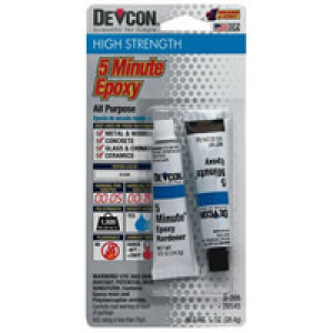 DEVCON 20545 S-205 1 OZ 5-MINUTE EPOXY CLEAR ALL PURPOSE HIGH STRENGTH