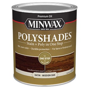 MINWAX 613850444 385 POLYSHADES SATIN MISSION OAK STAIN