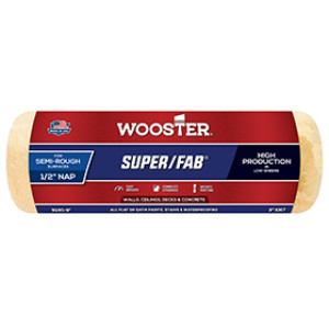 WOOSTER SUPER/FAB R240-9 9" X 1/2" GOLDEN YELLOW KNIT PAINT ROLLER COVER
