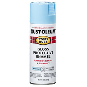 RUST-OLEUM STOPS RUST 7722830 12 OZ GLOSS PROTECTIVE ENAMEL HARBOR BLUE SPRAY