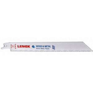 LENOX 20580 810R 8" 10 TPI GENERAL PURPOSE BI-METAL RECIPROCATING SAWBLADE 5PK
