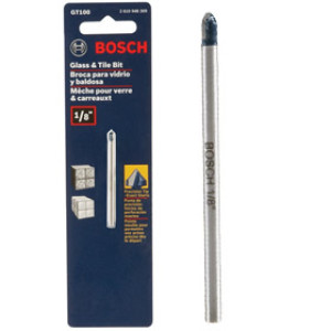 BOSCH GT-100 1/8" GLASS AND TILE CARBIDE TIP DRILL BIT (CARDED)