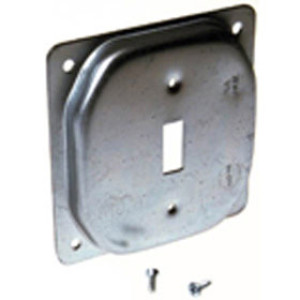 RACO 800C 4" RAISED SQUARE COVER WITH 1/2" TOGGLE
