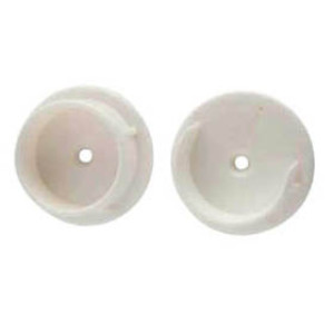 G-FORCE 41009 PLASTIC POLE SOCKET SET WHITE FINISH SCREWS INCLUDED